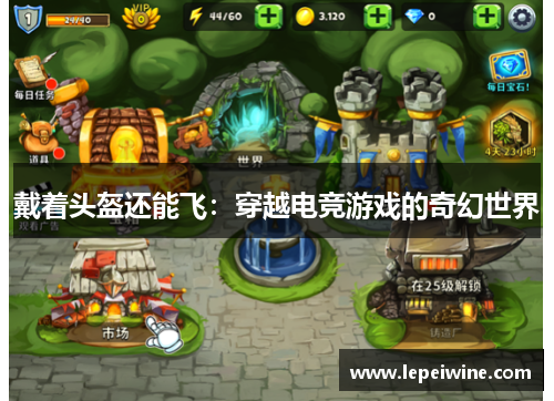 戴着头盔还能飞：穿越电竞游戏的奇幻世界